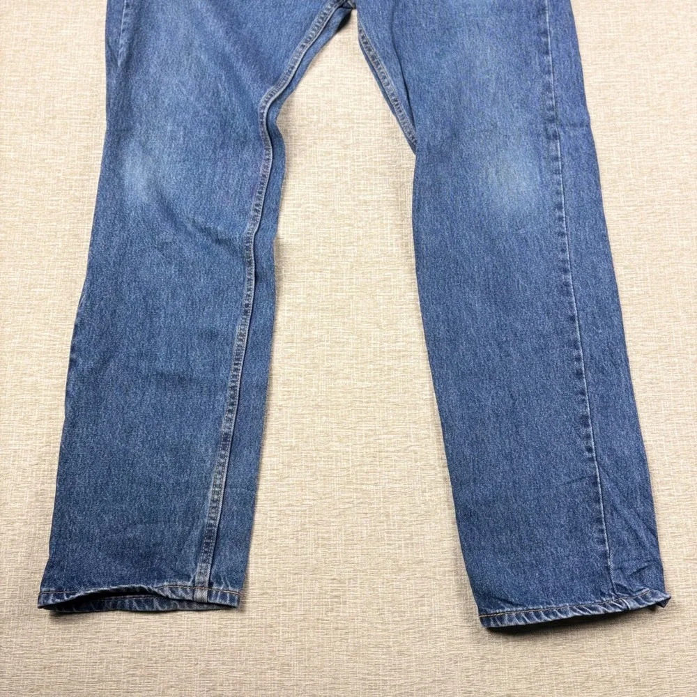 Levis 505 Mens 38x34 Light Distress Jeans Thigh Fade ** Vintage Style ** Denim
